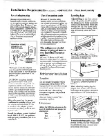 Preview for 4 page of GE TBF12 Use And Care Manual