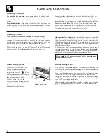 Preview for 8 page of GE TBG16NACBRWW Use And Care & Installation Manual