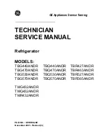 GE TBG440ANDR Technician Service Manual предпросмотр