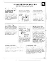 Preview for 15 page of GE TBHA22RRELAD Use And Care Manual