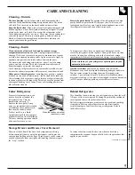 Preview for 9 page of GE TBI18JIBPRWW Use And Care & Installation Manual