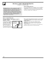 Preview for 12 page of GE TBI18JIBPRWW Use And Care & Installation Manual