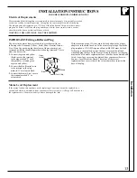 Preview for 13 page of GE TBI18JIBPRWW Use And Care & Installation Manual