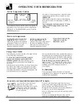 Preview for 4 page of GE TBX12 Use And Care Manual