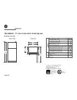 GE TBX14SABAA Dimension Manual preview