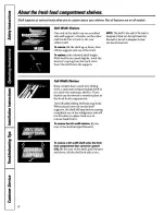 Preview for 8 page of GE TBX18SABKLAA Owner'S Manual