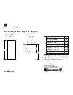 Предварительный просмотр 1 страницы GE TBX22MACAA Dimension Manual