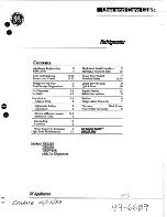 Preview for 1 page of GE TBX22R Use And Care Manual