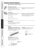 Preview for 12 page of GE TCC18 Owner'S Manual