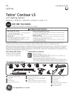 GE Tetra Contour LS Series Installation Manual предпросмотр