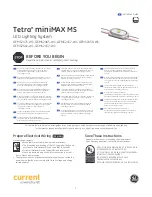 Предварительный просмотр 1 страницы GE Tetra miniMAX MS Instruction Manual