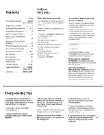 Preview for 2 page of GE TFF19 Use And Care Manual