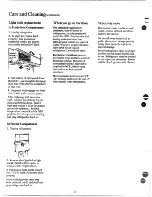 Предварительный просмотр 12 страницы GE TFF19AD Use And Care Manual