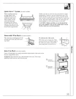 Preview for 13 page of GE TFG20JRXA Use And Care Manual