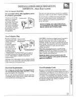 Preview for 15 page of GE TFH22PRRAWW Use And Care Manual