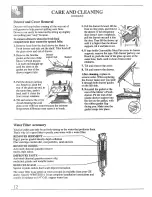 Preview for 12 page of GE TFH22PRSAWW Use And Care Manual