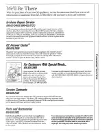 Preview for 21 page of GE TFH22PRSAWW Use And Care Manual