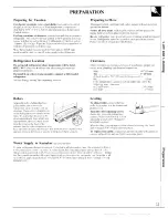 Preview for 13 page of GE TFH22PRSMWW Use And Care & Installation Manual