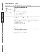 Предварительный просмотр 16 страницы GE TFH22PRXAAA Owner'S Manual