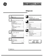 Preview for 1 page of GE TFHA22R Use And Care Manual