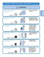 Preview for 5 page of GE TFJ20JA Operation Manual