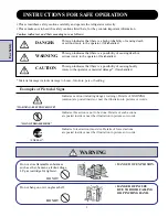 Preview for 2 page of GE TFJ20JR Operation Manual