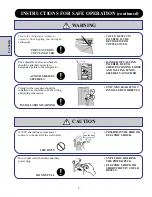 Preview for 6 page of GE TFJ20JR Operation Manual