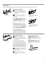 Предварительный просмотр 21 страницы GE TFM20JRB AA Owner'S Manual