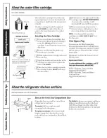 Preview for 6 page of GE TFX20JAXFAA Owner'S Manual