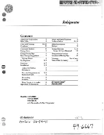 GE TFX20RN Use & Care Manual предпросмотр