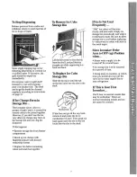 Preview for 7 page of GE TFX22R Use And Care Manual