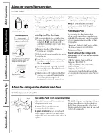 Preview for 6 page of GE TFX22ZPBEAA Owner'S Manual