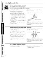 Preview for 16 page of GE TFX22ZPBEAA Owner'S Manual