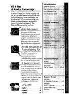 Preview for 3 page of GE TFX24 Owner'S Manual