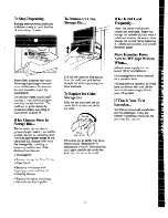 Предварительный просмотр 13 страницы GE TFX24F Use And Care Manual