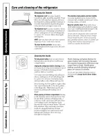 Предварительный просмотр 14 страницы GE TFX25PRBABB Owner'S Manual