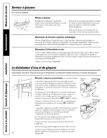 Preview for 42 page of GE TFX25PRBABB Owner'S Manual