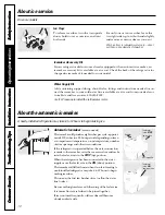 Preview for 12 page of GE TFX26PPDAWW Owner'S Manual