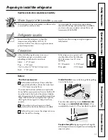 Предварительный просмотр 17 страницы GE TFX26PPDAWW Owner'S Manual