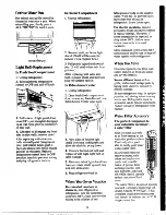 Preview for 19 page of GE TFX27F Use And Care Manual