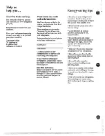 Preview for 2 page of GE TFX27R Use And Care Manual