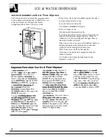 Предварительный просмотр 6 страницы GE TFXA27f Use And Care Manual