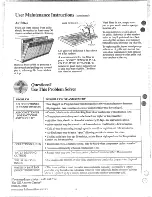 Предварительный просмотр 6 страницы GE Thinline AJ508 Use And Care Manual