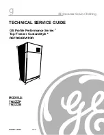 GE TNX22B Technical Service Manual preview