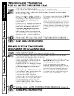 Preview for 6 page of GE TOP-FREEZER 16 Owner'S Manual & Installation Instructions