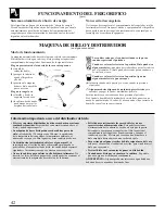 Preview for 42 page of GE TPG21PRDABB Use And Care Manual