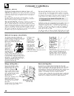 Preview for 48 page of GE TPG21PRDABB Use And Care Manual