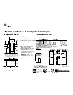 Preview for 2 page of GE TPX24BIDBB Dimensions