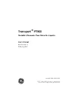 Предварительный просмотр 3 страницы GE TransPort PT900 User Manual