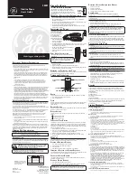 Preview for 1 page of GE Trimline 16017170 User Manual